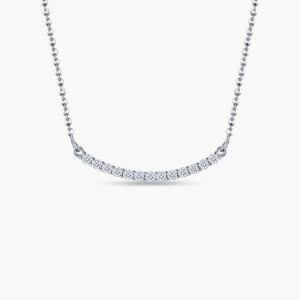 LVC Eterno 18k white gold Diamond Necklace with 13 Diamonds