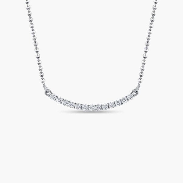 LVC Eterno 18k white gold Diamond Necklace with 13 Diamonds