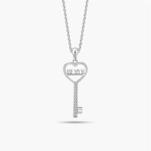 LVC Joie Unending Love Diamond Key Pendant - wedding anniversary gift for year 3, 4, 5