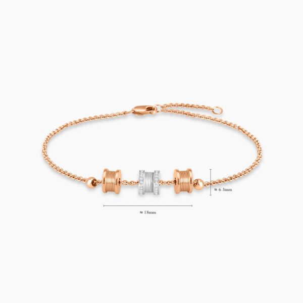 LVC Promise Diamond Bracelet Charmes for women in 18K White Gold & Rose Gold