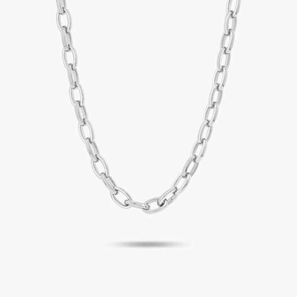 LVC Carla Ovale Chain Necklace in 925 Sterling Silver Jewellery