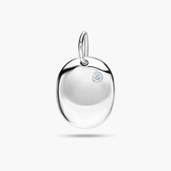 LVC Charmes Pixie Oval Pendant in 925 Sterling Silver Jewellery