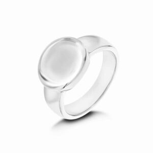 LVC Signum Convex Oval Ring in 925 Sterling Silver Jewellery
