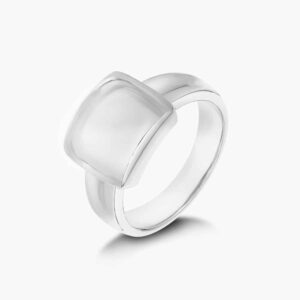 LVC Signum Convex Square Ring in 925 Sterling Silver Jewellery