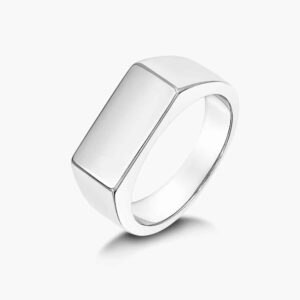 LVC Signum Rectangular Ring in 925 Sterling Silver Jewellery