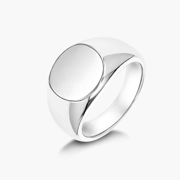 LVC 9TWENTYFIVE SIGNUM ROUND RING a 925 sterling silver statement ring for everyday wear
