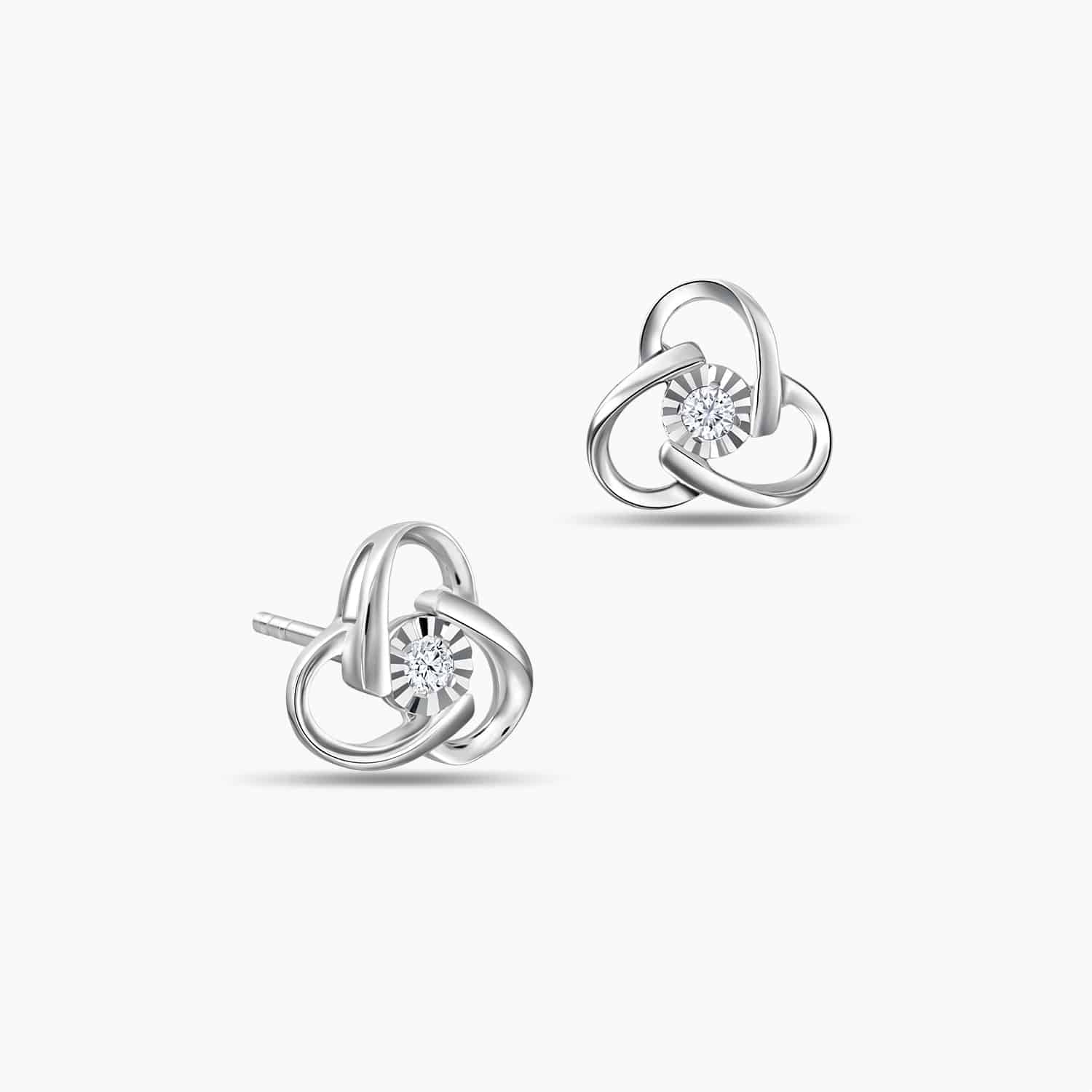 LVC Charmes Trillium Diamond Earrings | Love & Co