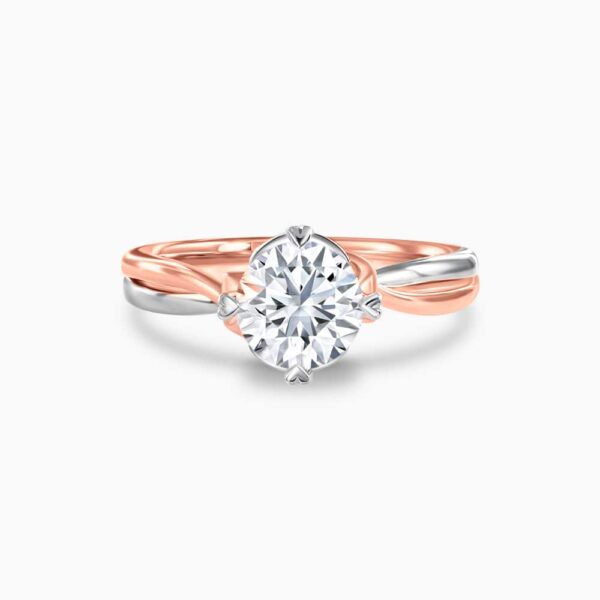 LVC SAY LOVE DESTINY ESME DIAMOND RING an engagement ring in white and rose gold with lab grown diamond 钻石 戒指 订婚 戒指 cincin diamond