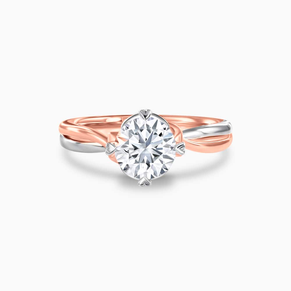 LVC SAY LOVE DESTINY ESME DIAMOND RING an engagement ring in white and rose gold with lab grown diamond 钻石 戒指 订婚 戒指 cincin diamond