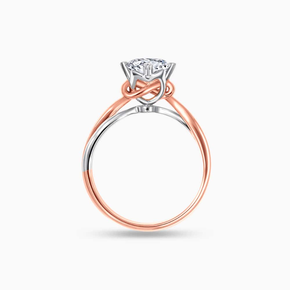 LVC SAY LOVE DESTINY ESME DIAMOND RING an engagement ring in 18k white and rose gold with lab grown diamond 钻石 戒指 订婚 戒指 cincin diamond