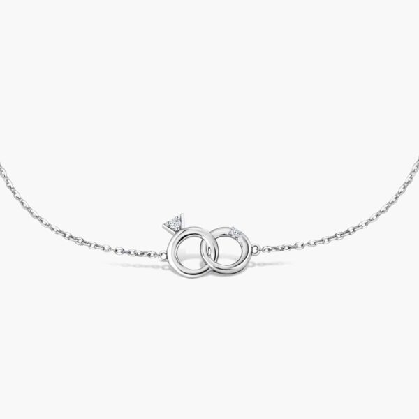 LVC Charmes Modern Mini Ring 14k white gold Diamond Bracelet for women