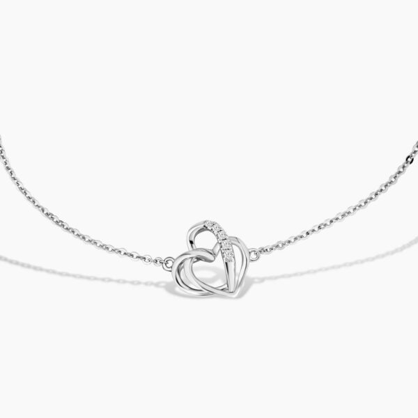 LVC Charmes Ophelia Hearts 10k white gold Diamond Bracelet for women
