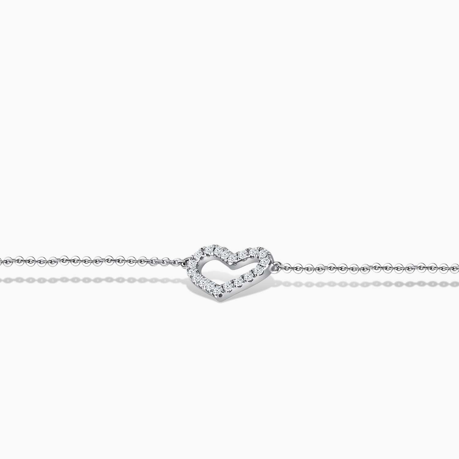 LVC Charmes Tender Heart 14k white gold Diamond Bracelet for women