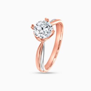 love & co say love diamond engagement ring in rose gold