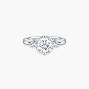 diamond engagement ring for people with vintage style and personality