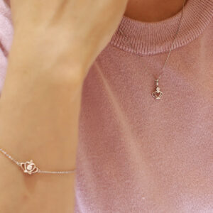 LVC BRACELETS DESTINY FOREVER LOVE DIAMOND GIFT SET necklace bracelet and earrings in 18k white gold
