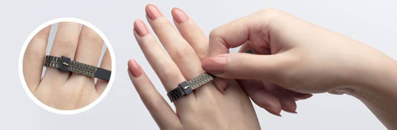 ukuran jari untuk saiz cincin berlian