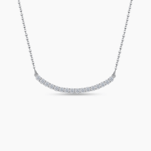 modern gift smiling diamond necklace